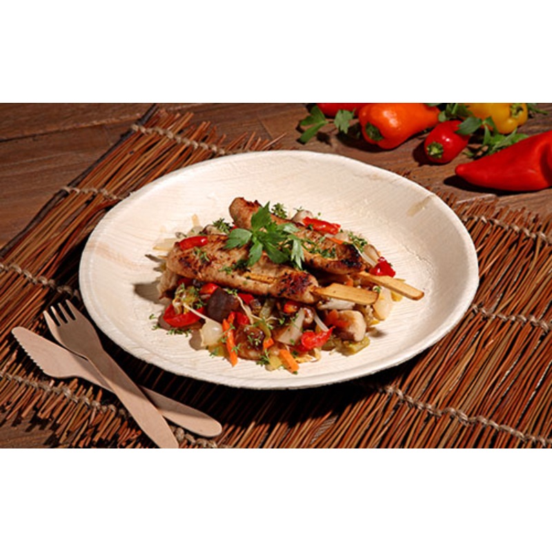 25 Vivaldi palm leaf plates around 23cm