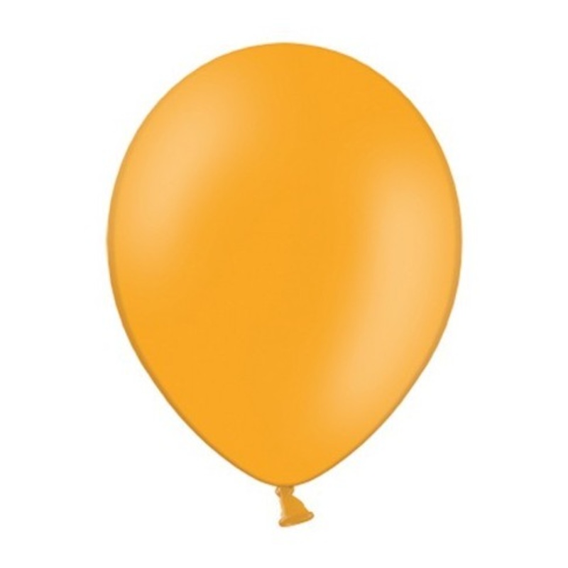 10 party star balloons orange 23cm