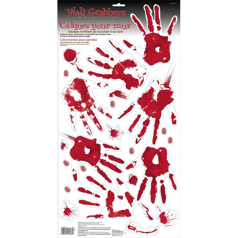 23 Bloody Hell handprint stickers