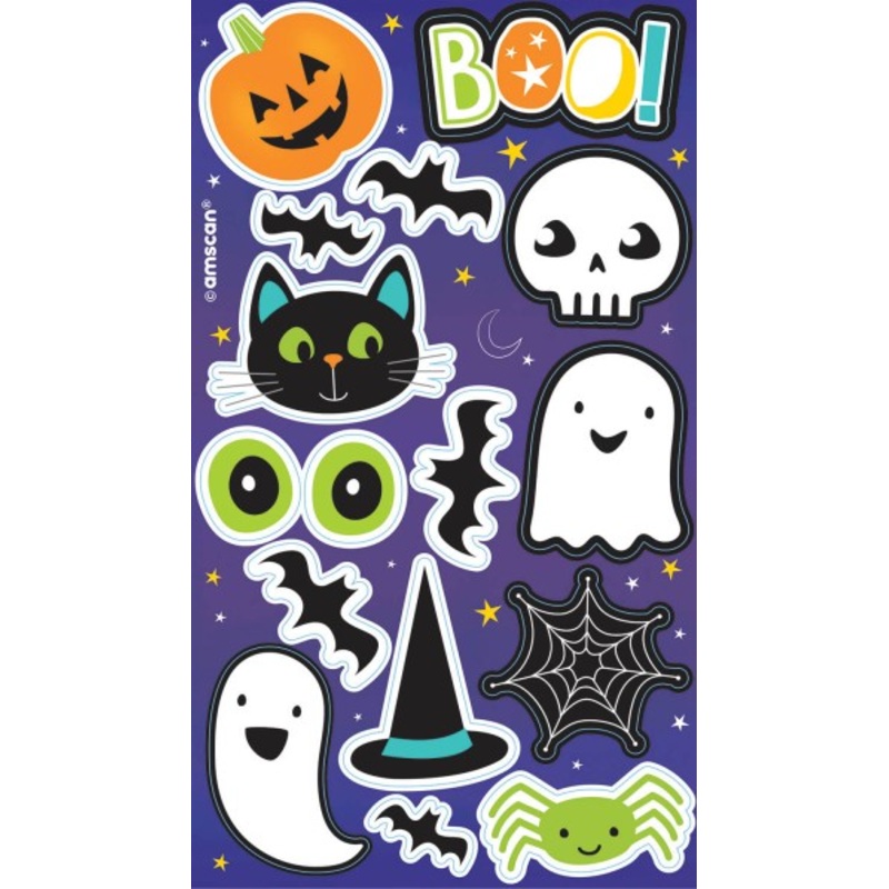 4 Halloween friends sticker sheets