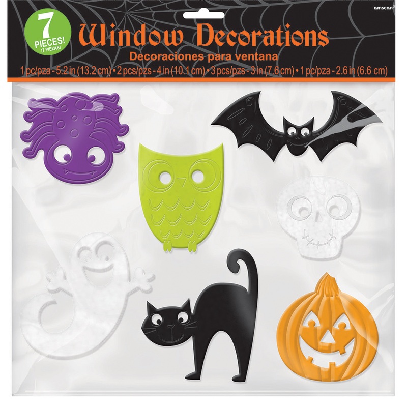 7 Hexenritt Halloween window stickers