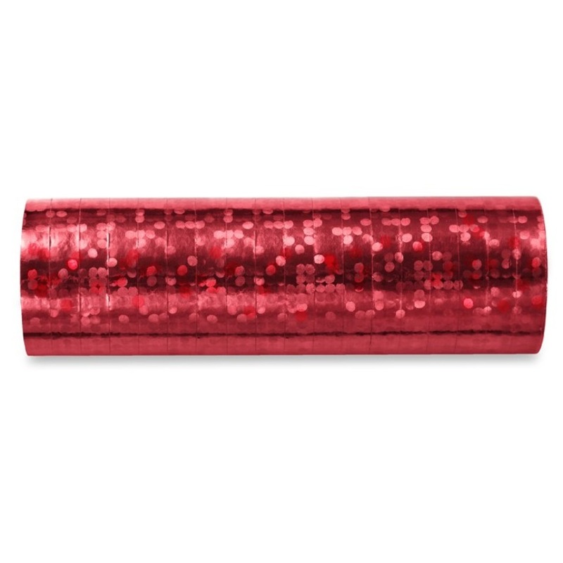 1 Streamer Roll Sparkling Red 3.8m
