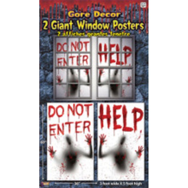 HELP WINDOW POSTER
